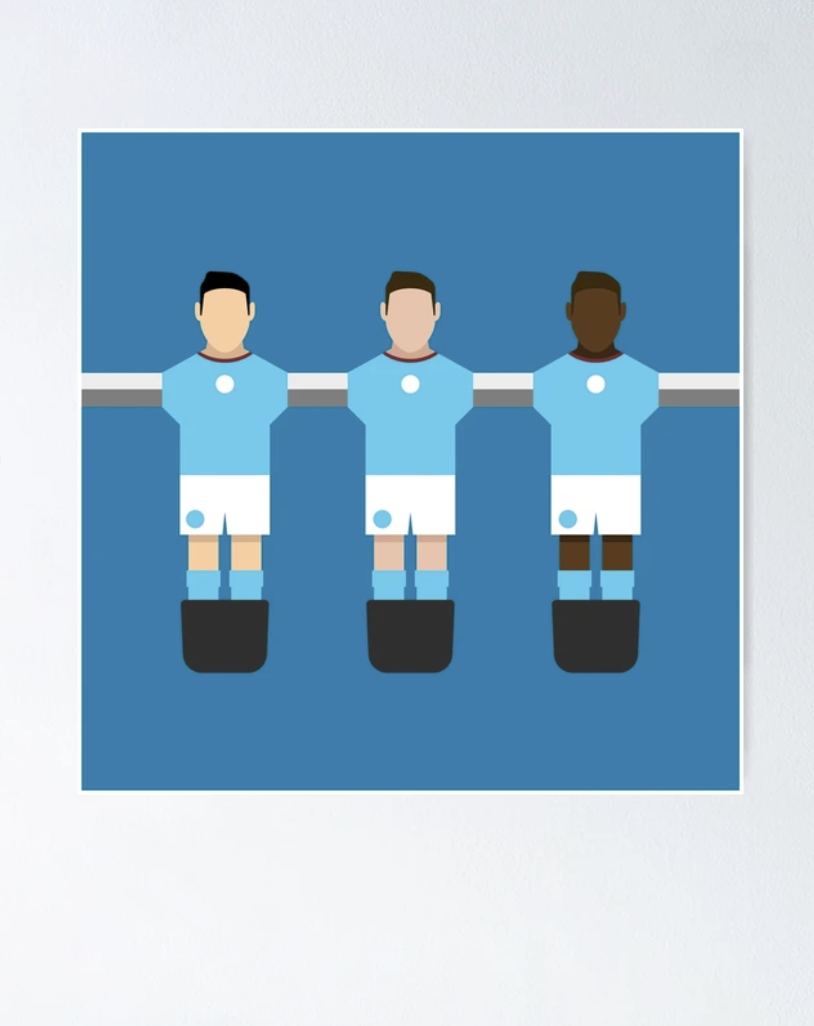 Manchester City Football Team Table Football Players Poster 59.4cm x 59.4cm Semi gloss
 £18.96 
