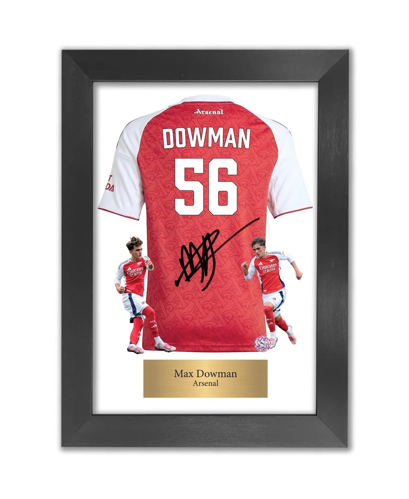 Max Dowman Arsenal Inspired Autograph Reproduction | A4 Framed - £16.99