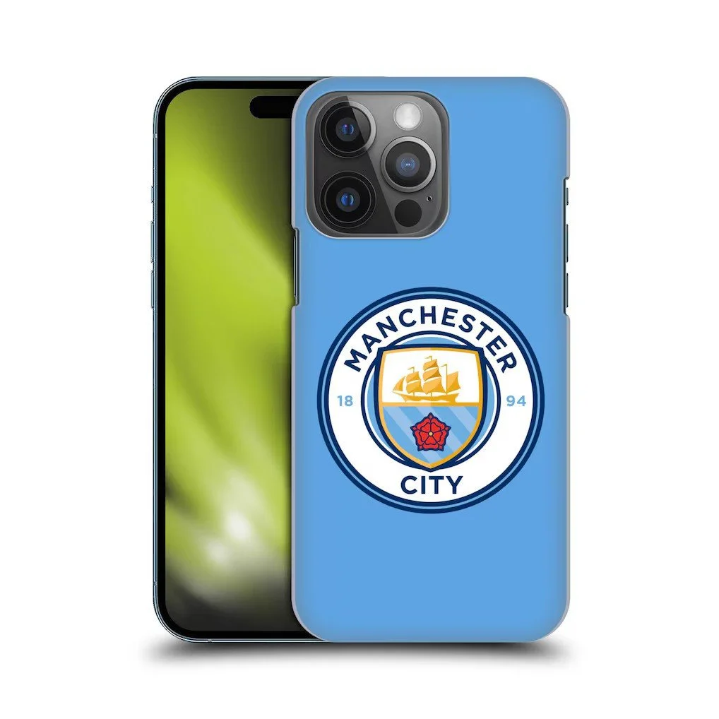 Manchester CIty Crest Hard Back Phone Case - Sky - iPhone - £15.00