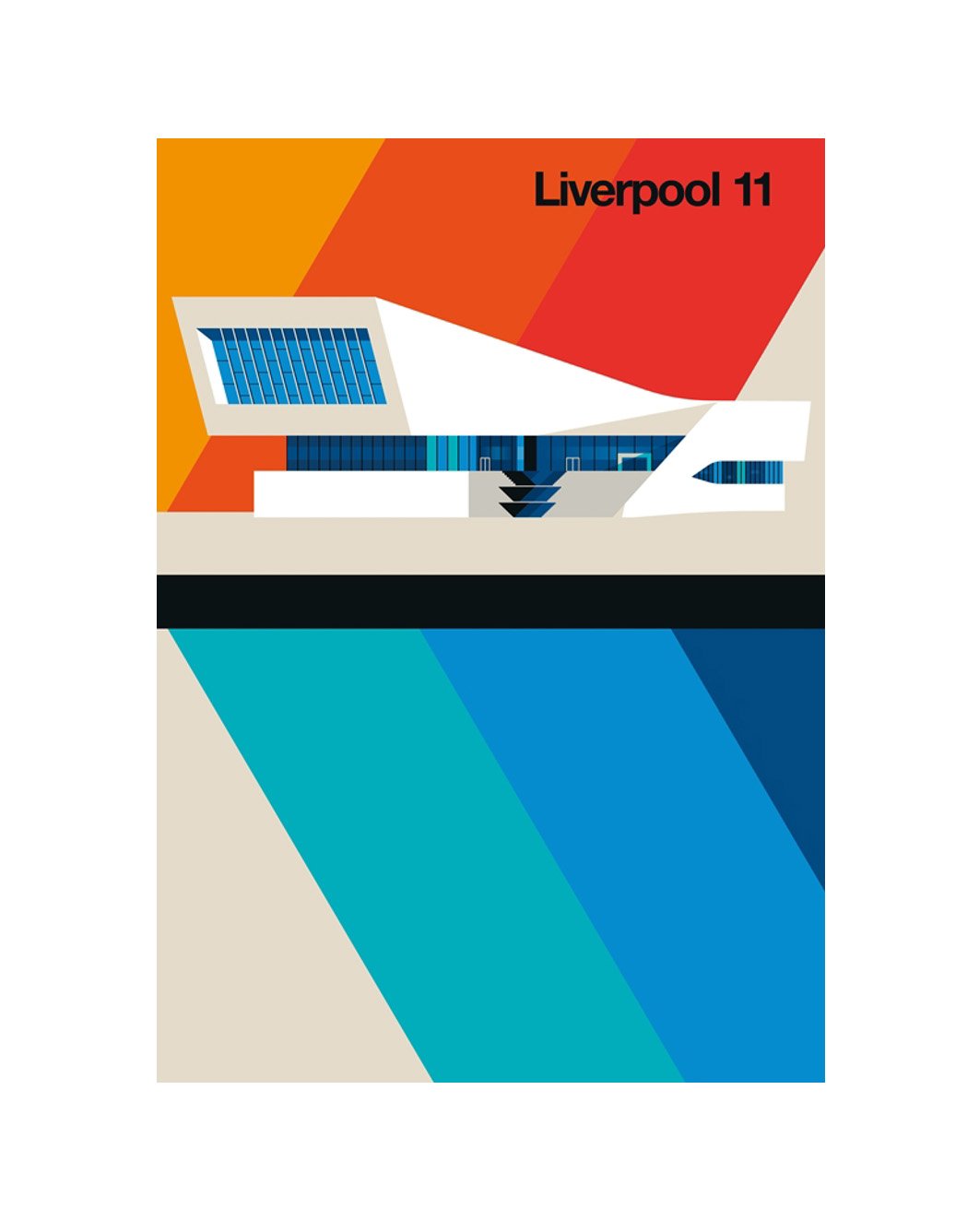Liverpool 11 Canvas Art Print 30cm x 40cm - £57.05