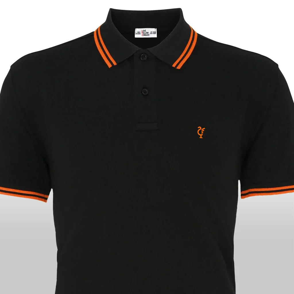 Liverpool Scouse 77 Polo Black/Orange - £48.00
