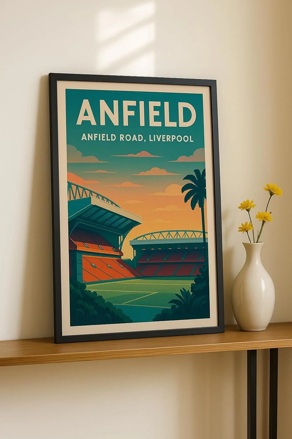 Liverpool Stadium Wall Art Print – Anfield Road Football Poster A4 Unframed - £12.00
