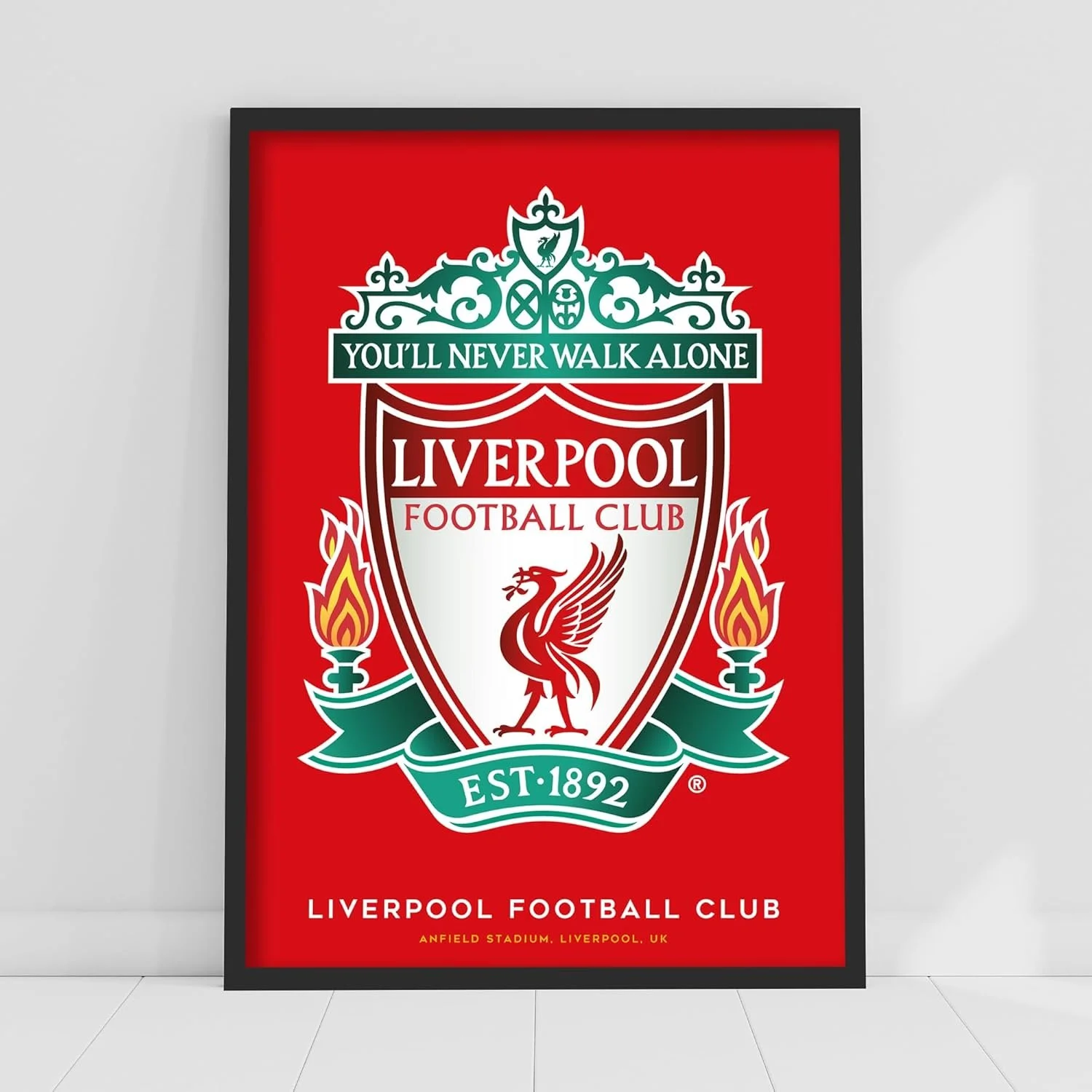 Liverpool FC Print - Crest Red Background Poster (29.7cm x 42cm - A3) - £13.99