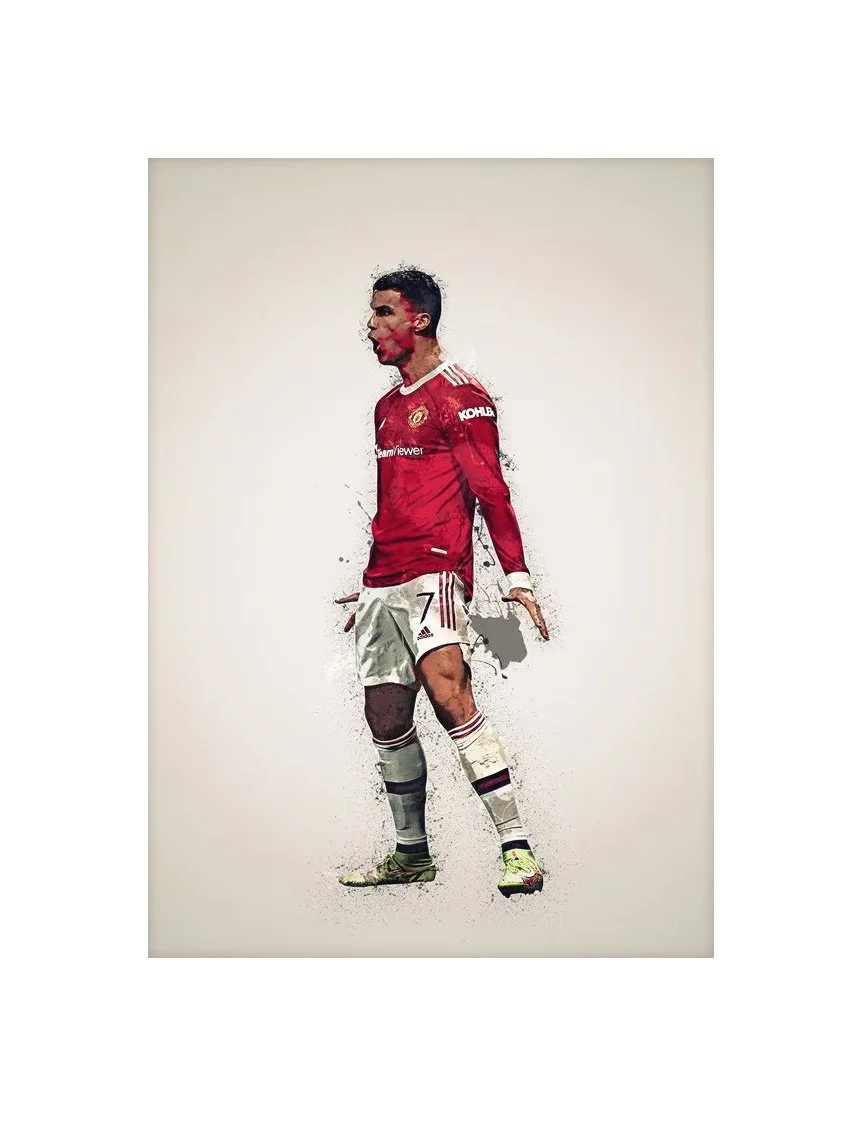Cristiano Ronaldo | Manchester United FC | 30cm x 40cm Canvas Wall Art - £57.05