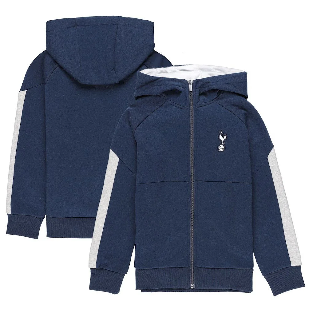 Tottenham Hotspur Core Crest Zip Through Hoodie | Navy | Boys - £35.00