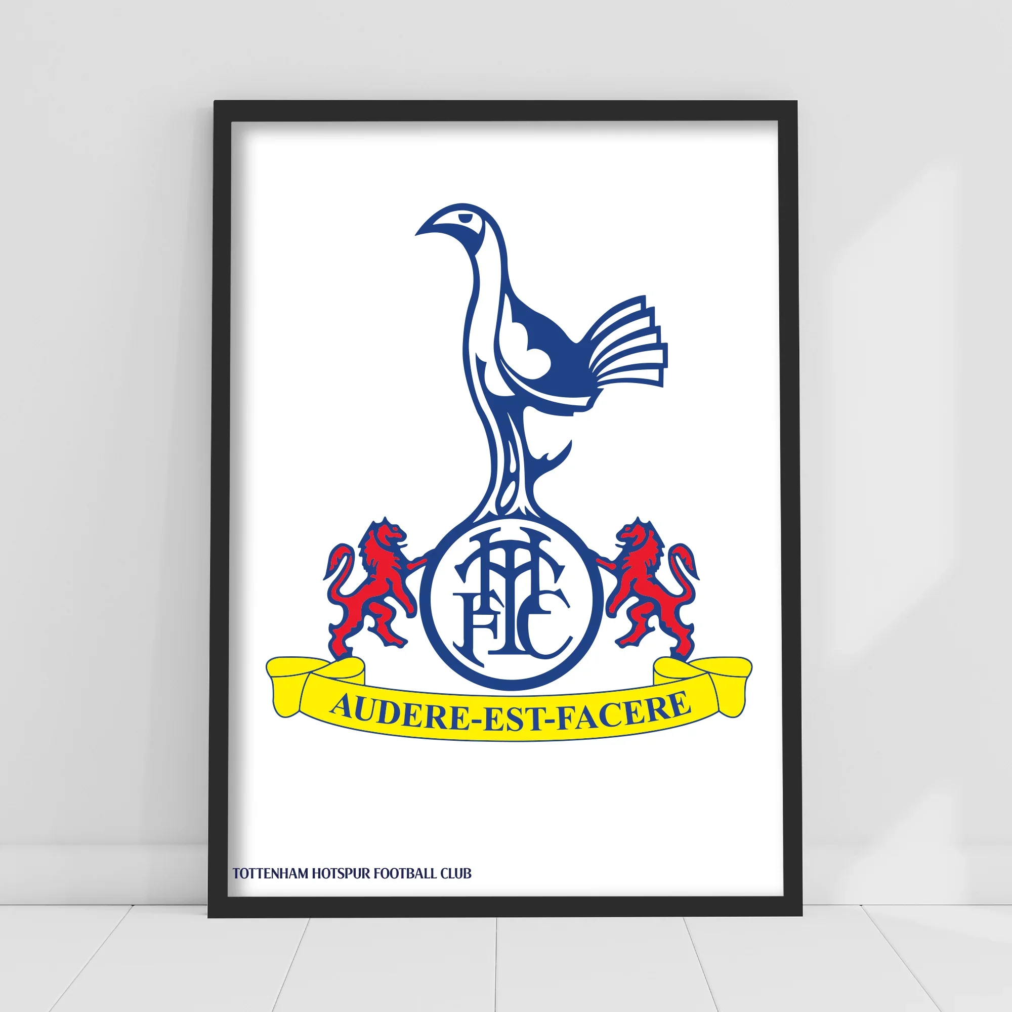 Tottenham Hotspur FC | Cockerel Crest Poster Wall Art | A4 Framed Art Print - £19.99