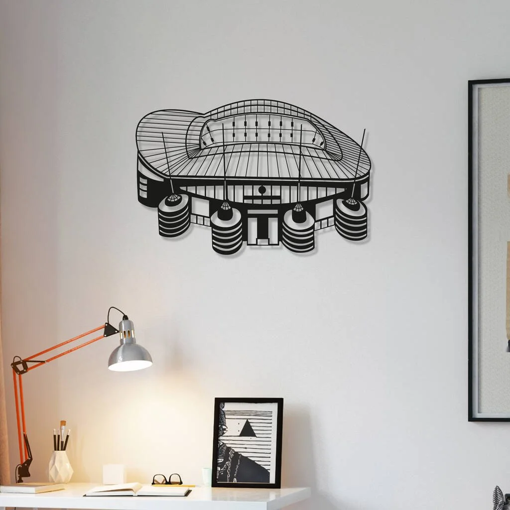 Manchester City Etihad Stadium Wood Wall Art 60cm x 40cm - £49.50