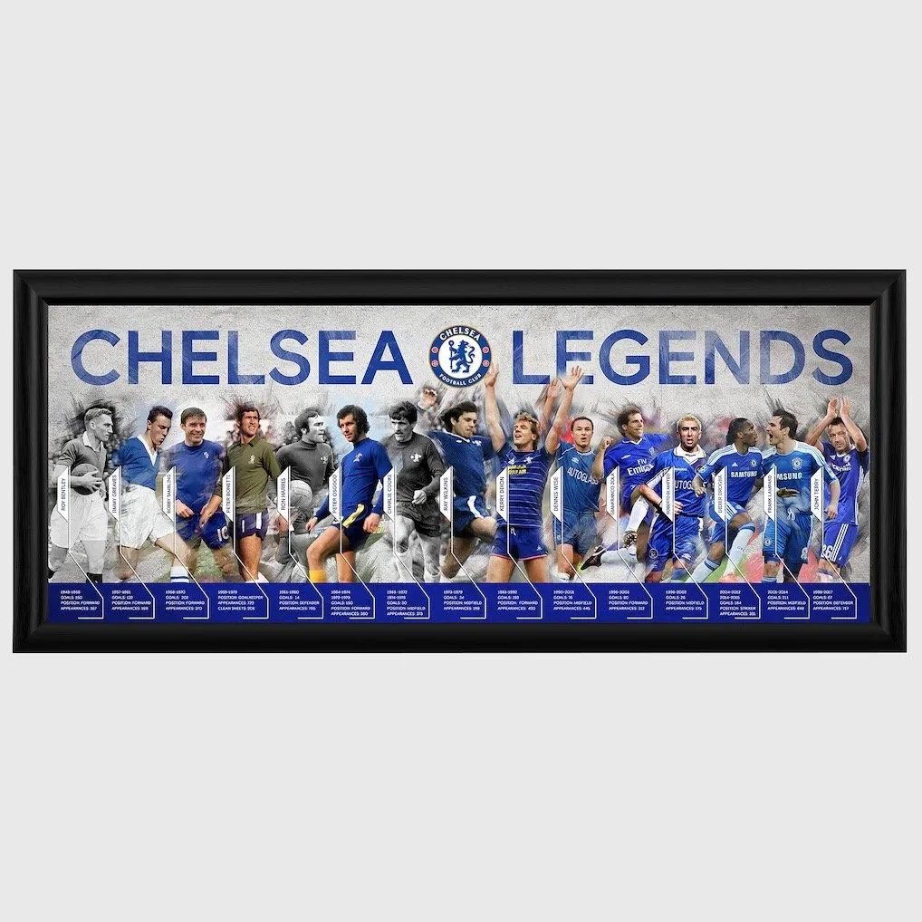 Chelsea Legend Timeline Framed Print - 30 Inch -£55.00
