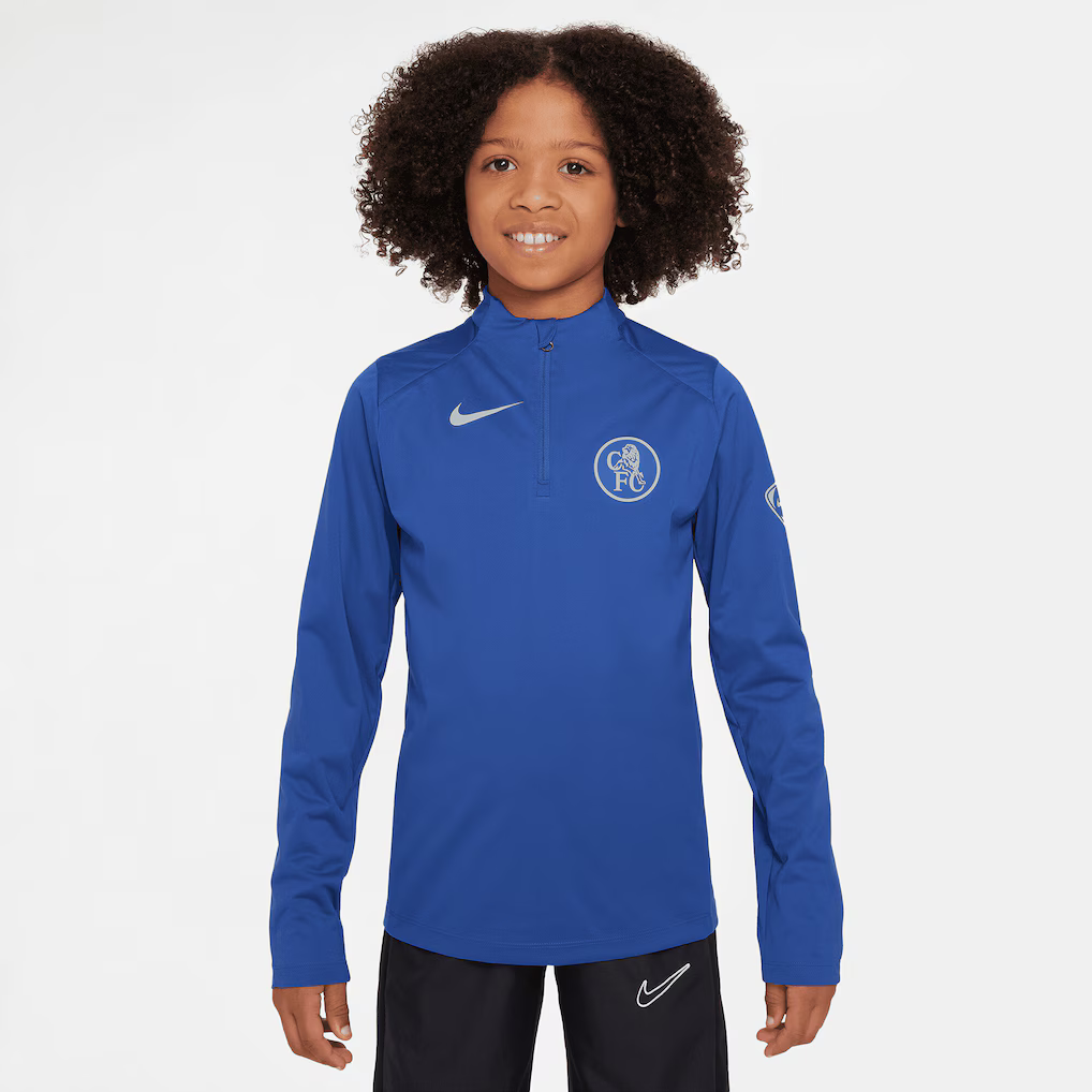 Chelsea Nike Storm-Fit Training Drill Top - Blue - Kids - £64.99