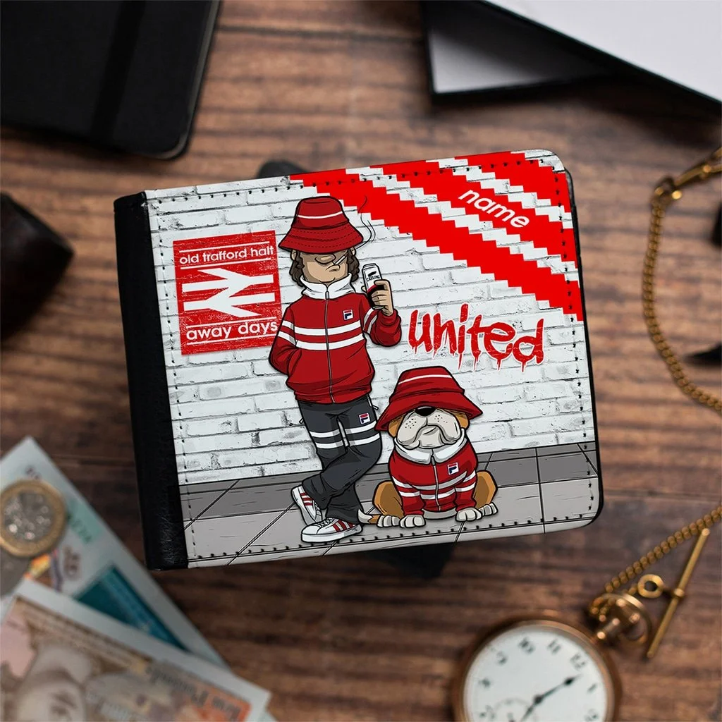 Personalised Manchester United Football Casuals Wallet FTS42 - £14.95
