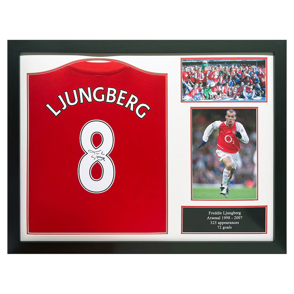 Arsenal Freddie Ljungberg Signed Official Retro Shirt - £300.00