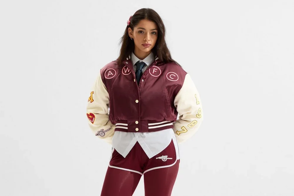 Arsenal AWFC Classics Cropped Bomber Jacket - £165.00