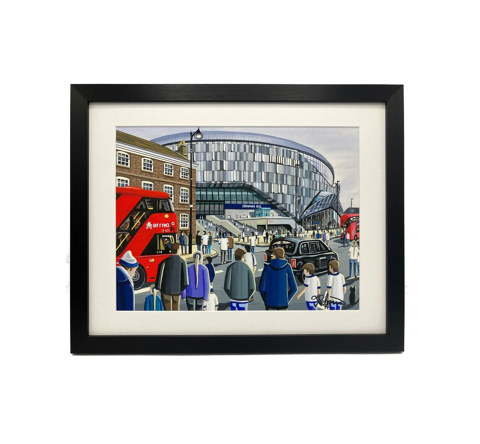 Tottenham Hotspur FC Stadium | Andrew Robinson Art | 20in x 16in Framed Art Print -£99.99