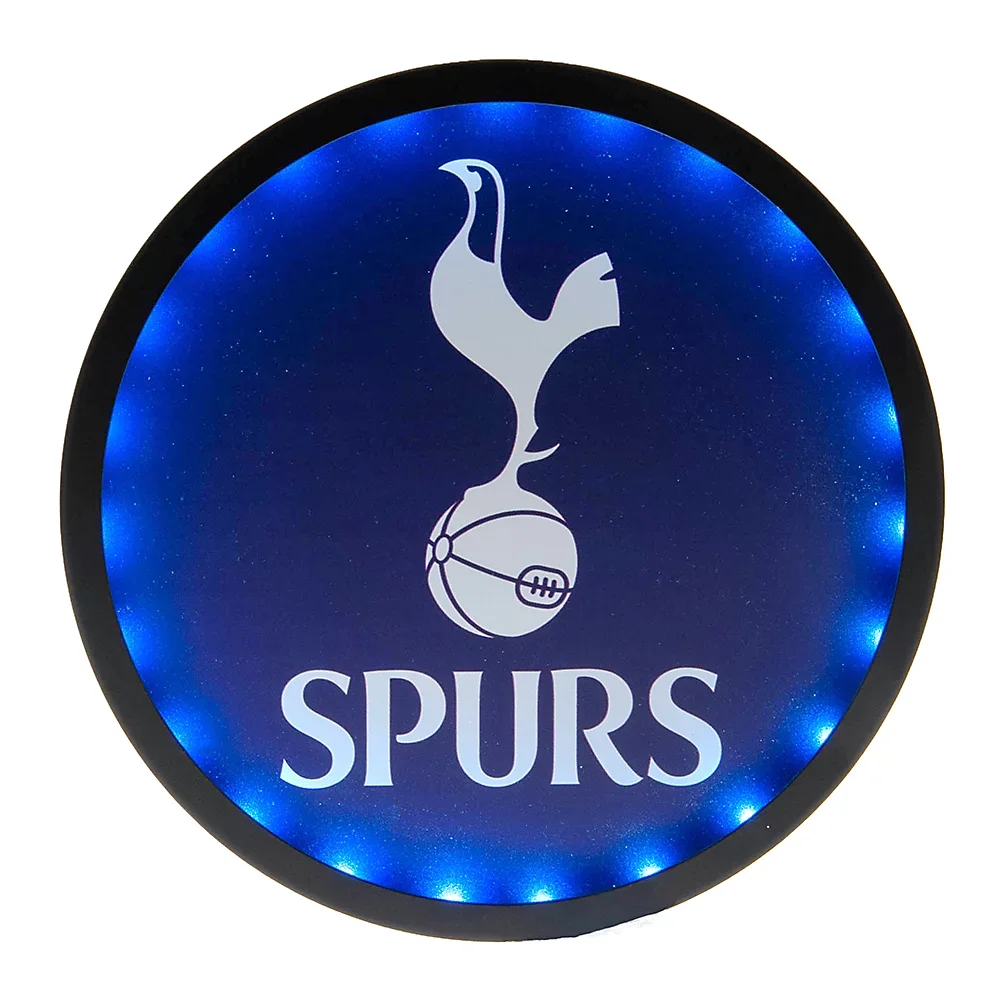 Tottenham Hotspur FC LED Metal Plaque Navy/White (One Size) 25cm x 25cm- £26.56