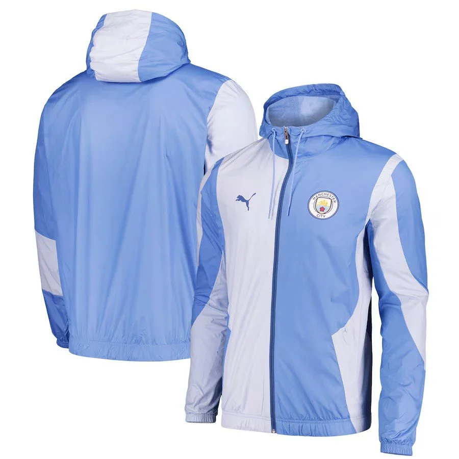 Manchester City Puma Pre Match Woven Jacket Blue - £42.50