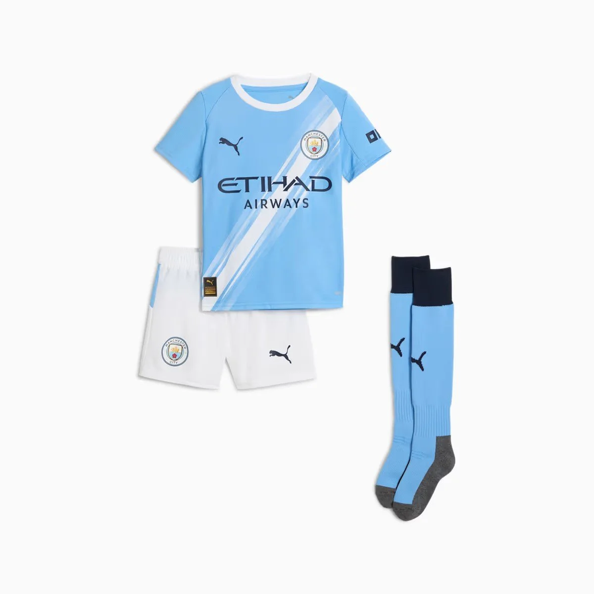 Manchester City 25/26 Home Minikit Kids - £60.00