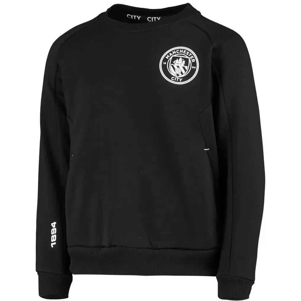 Manchester City Mono Logo Crew Neck Sweatshirt - Black - Kids
 £15.00 