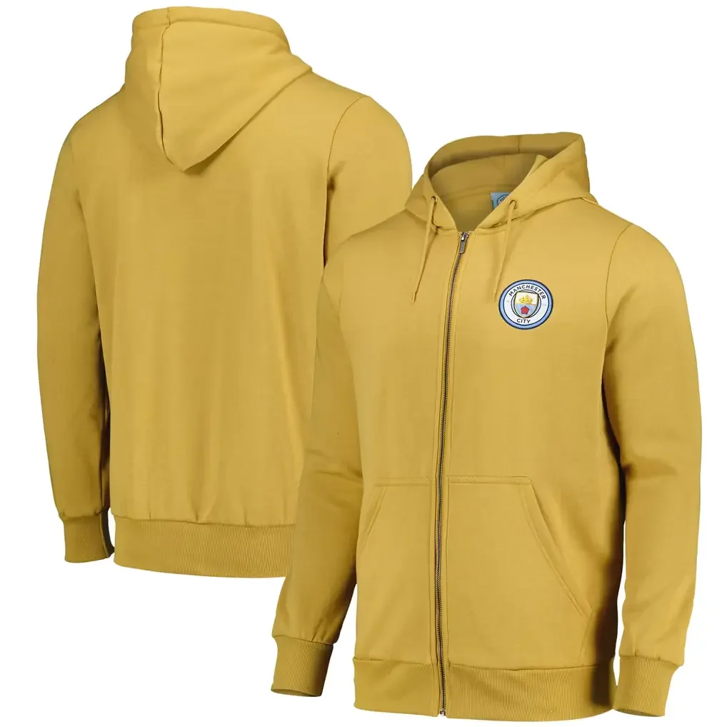 Manchester City Full Zip Hoodie - Mustard Gold - Mens
 £20.00 