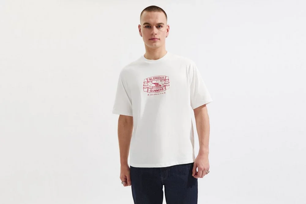 Arsenal Glorious Gunners White Graphic T-Shirt - £35.00