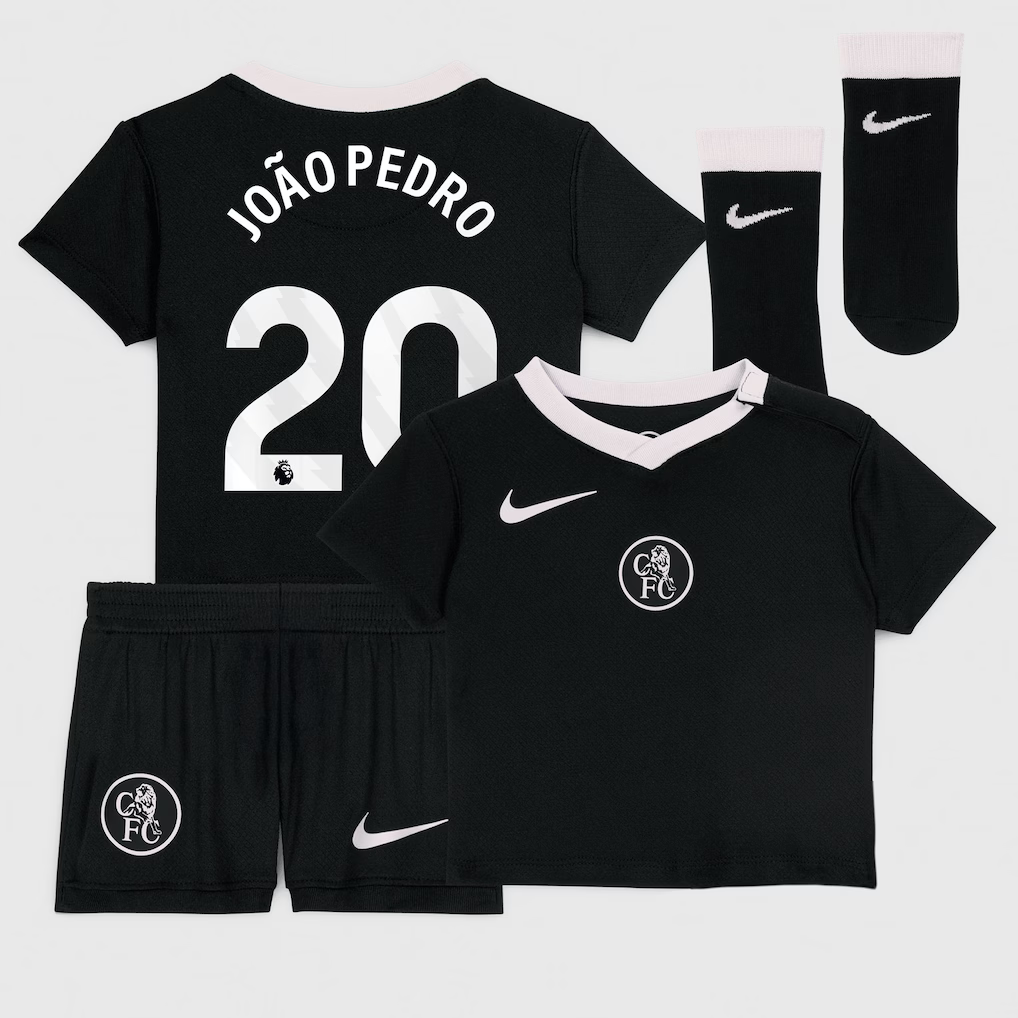 Chelsea Nike Third Stadium Kit 2025-26 - Infants with João Pedro 20 Printing - £64.99