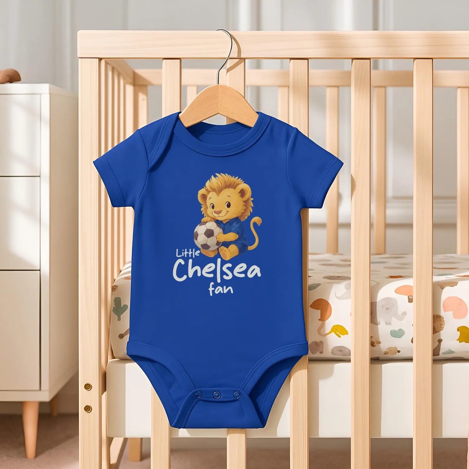 Chelsea FC Baby Bodysuit: Little Lion Fan Outfit, True Blues - £19.85