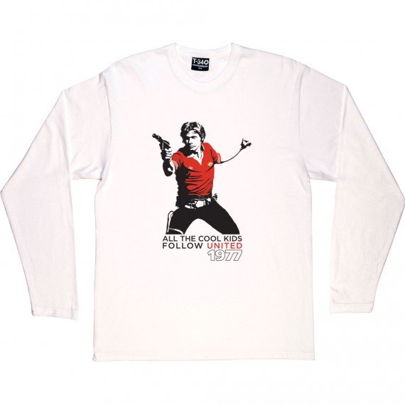 Han Solo "All The Cool Kids Follow United" T-Shirt | Long Sleeved | Manchester United - £24.99