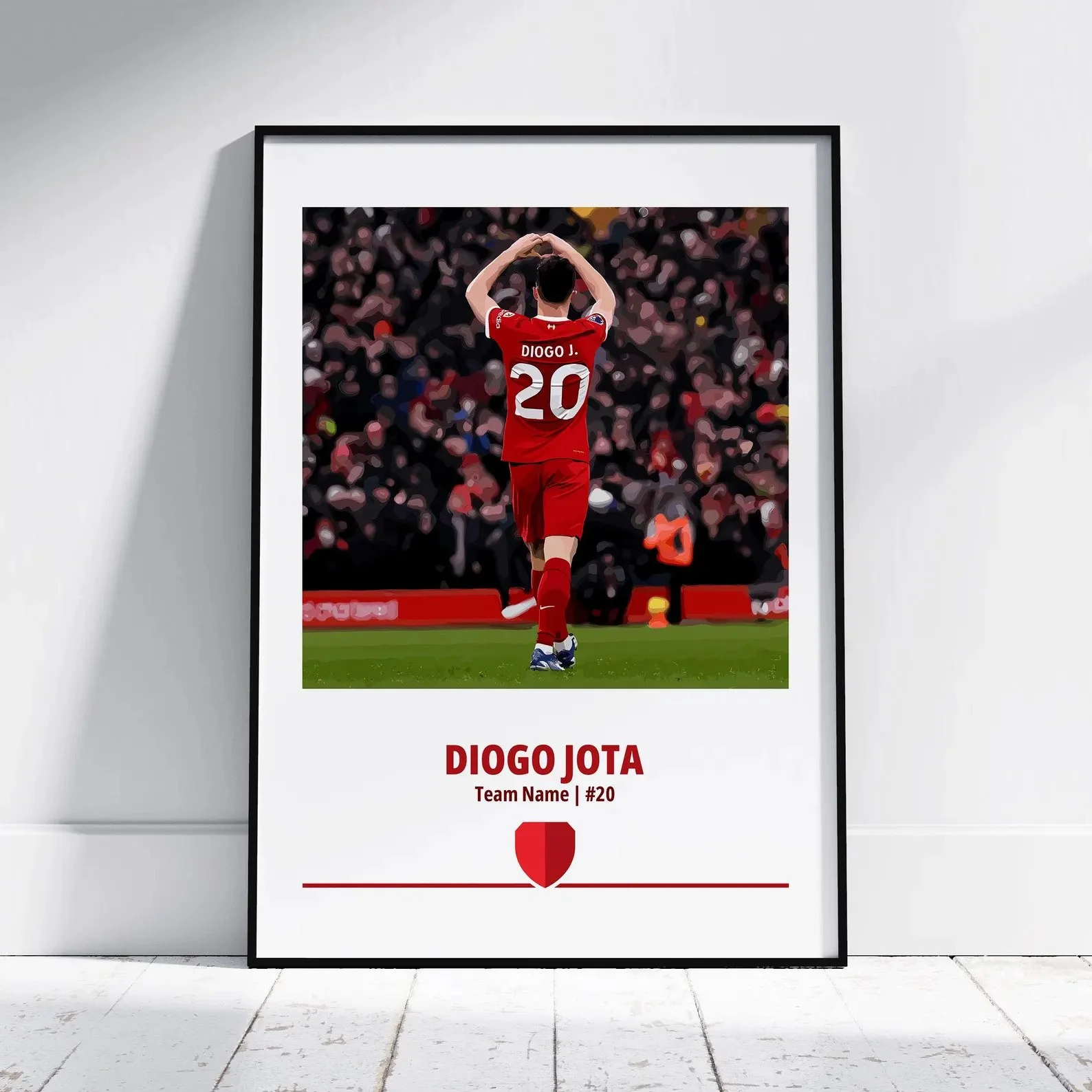Diogo Jota Football A4 Wall Art - £14.95 
