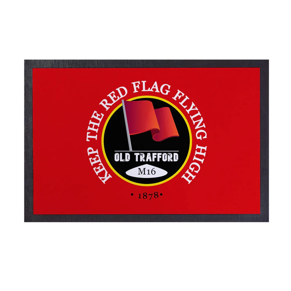 Manchester Red Red Flag | Football Legends | Door Mat | 60cm X 40cm - £19.99