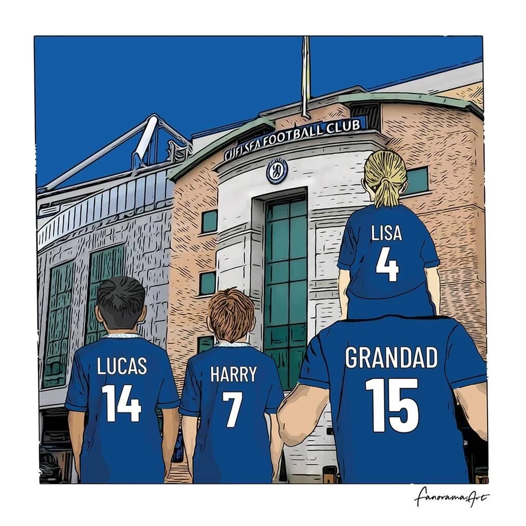 Chelsea Fc Personalised Football Gift, Print Or Card - from £12.00