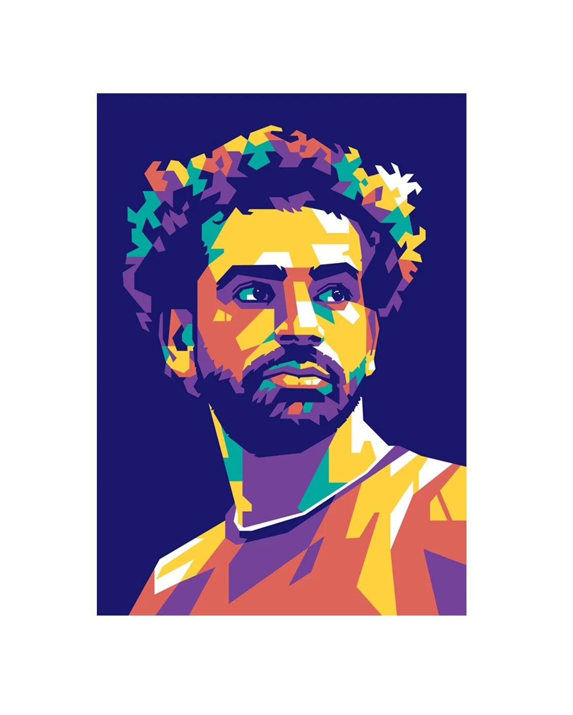 Mohamed Salah 21cm x 30cm Canvas Wall Art - £32.57