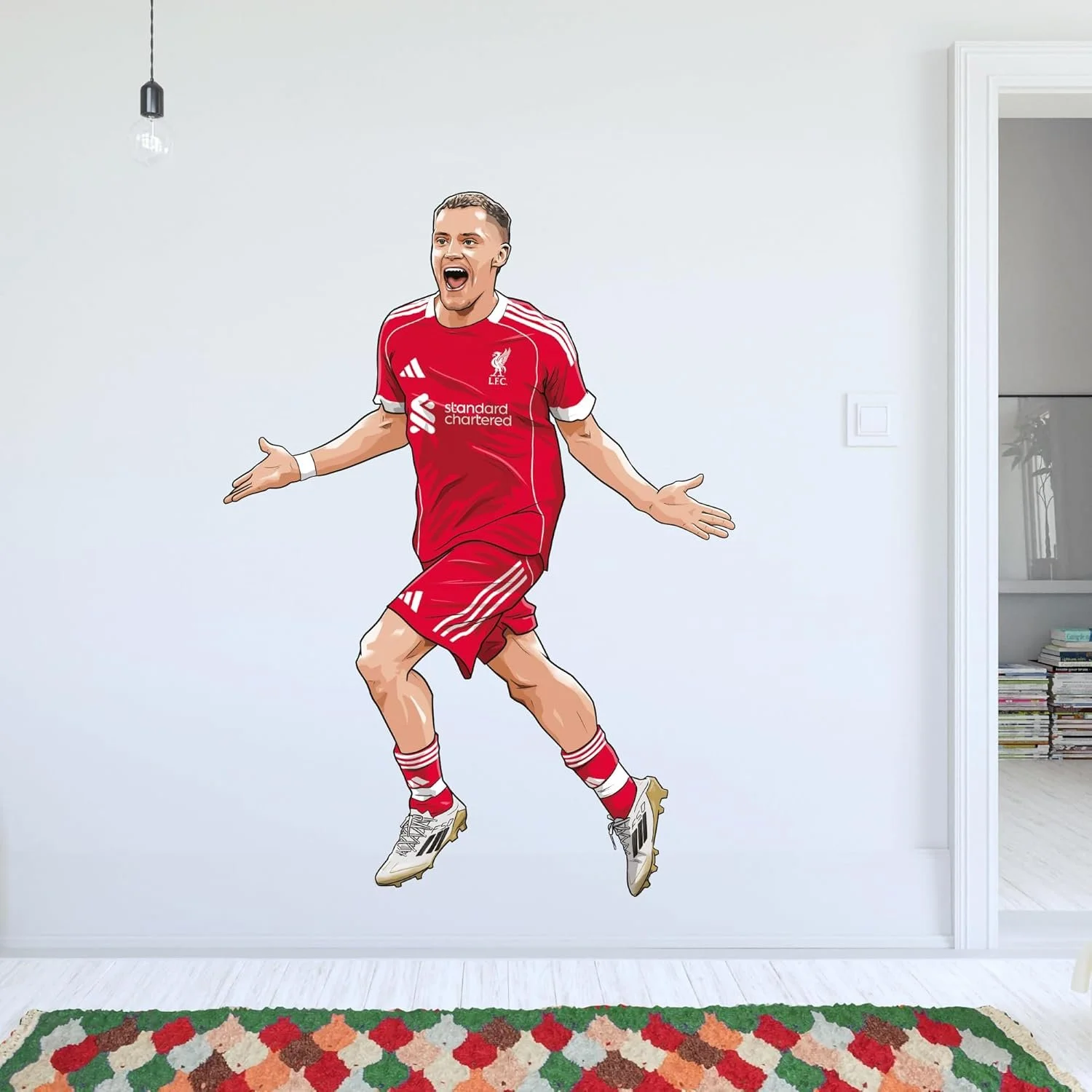 Wirtz 25/26 Illustration Wall Sticker (90cm height x 65cm width) - £29.99