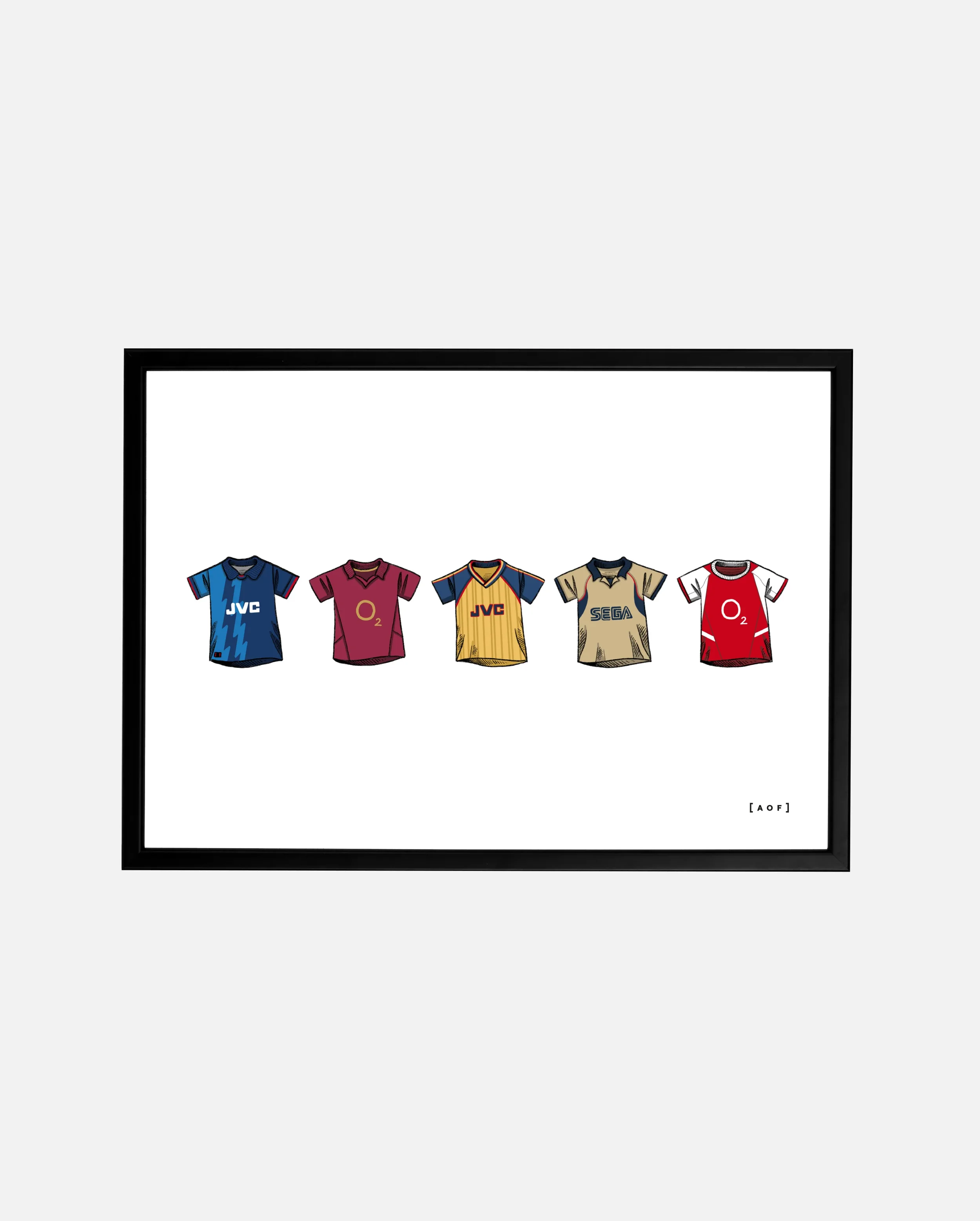 Arsenal FC Classics Print | A3 Framed - £55.00