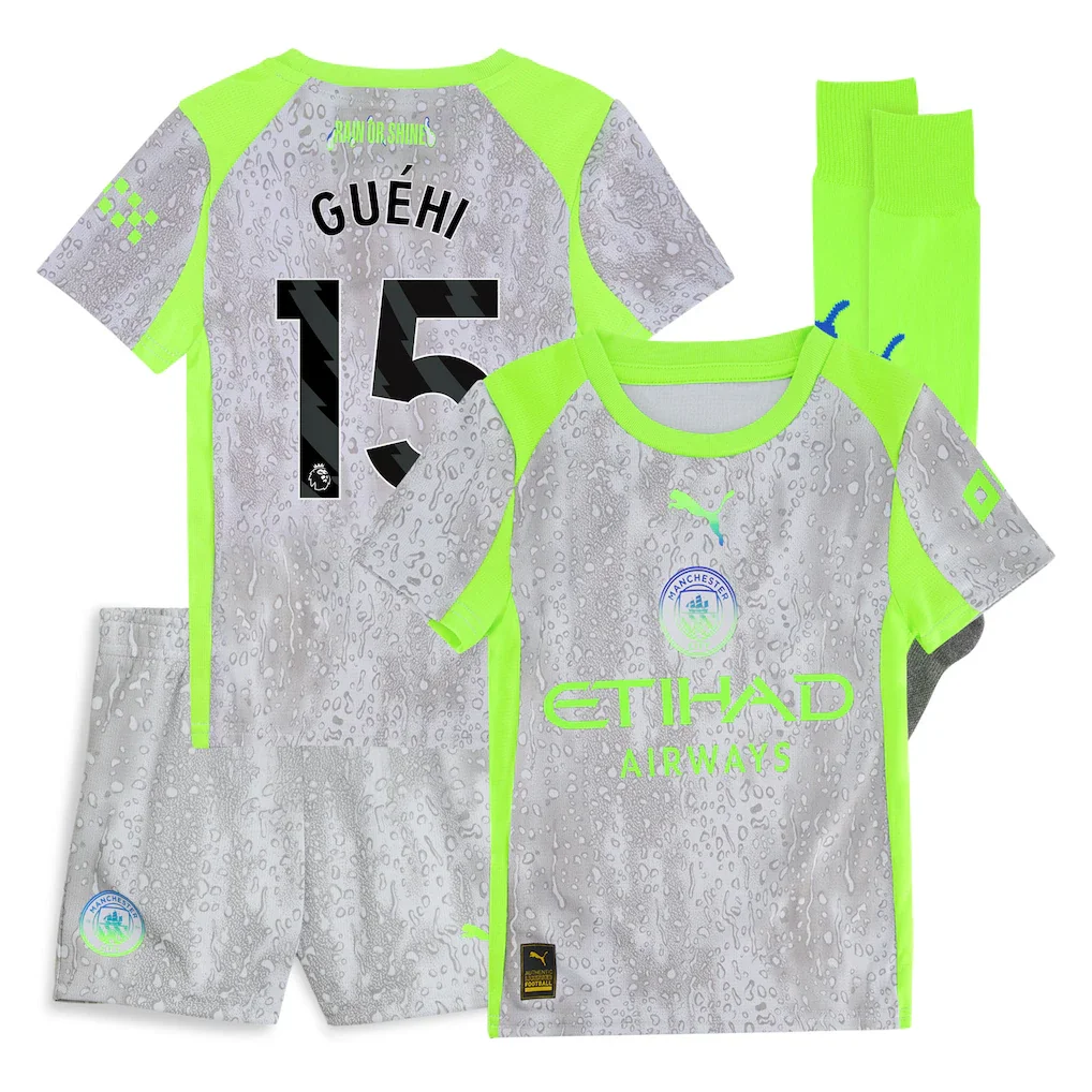 Manchester City PUMA Third Minikit 2025-26 with Guéhi 15 Printing - £75.00