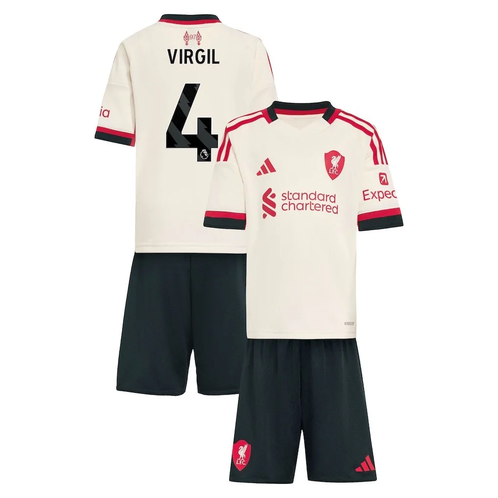 Liverpool adidas Away Minikit 2025-26 | Virgil van Dijk - £40.00 