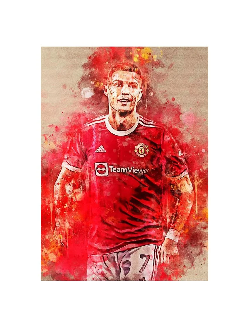 Cristiano Ronaldo | Manchester United | 30cm x 40cm Framed Fine Art Print - £121.47