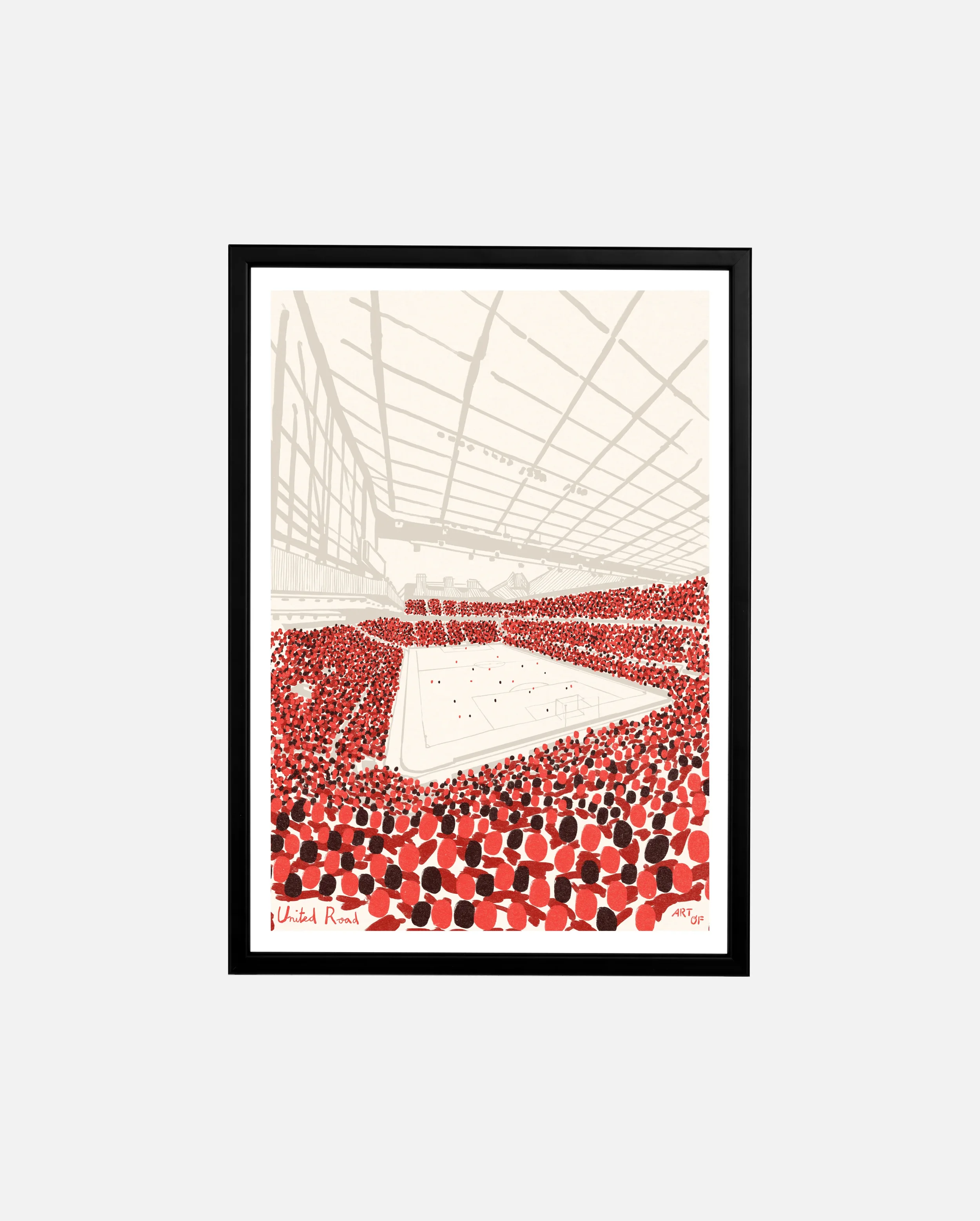 United 12th Man Print | A3 Framed Art Print - £44.00