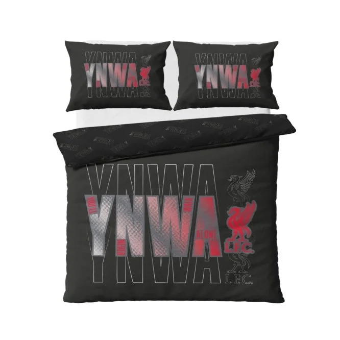 Liverpool FC YNWA Double Duvet Set Black - £35.00