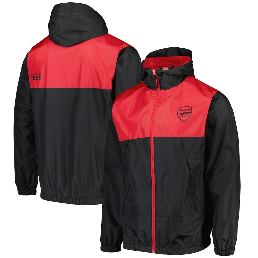 Arsenal Shower Jacket - Navy/Red - Mens - £45.00