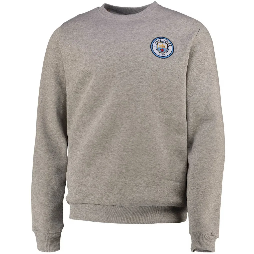 Manchester City Crew Sweatshirt - Grey - Mens - £35.00