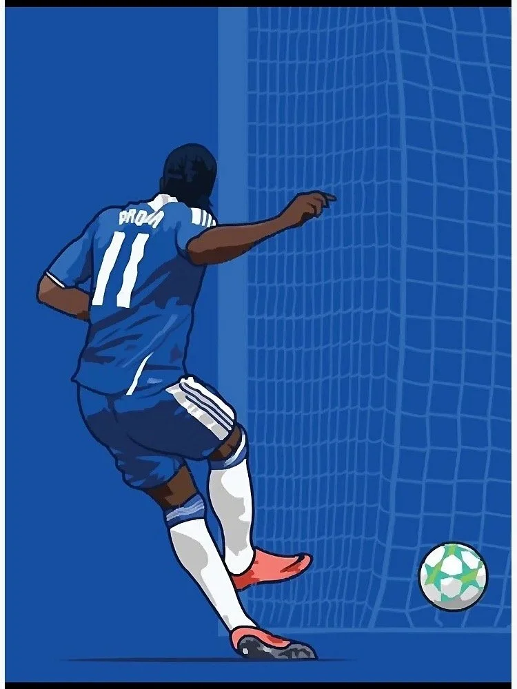 Drogba Penalty Winning Champions League Photographic Print - £12.26