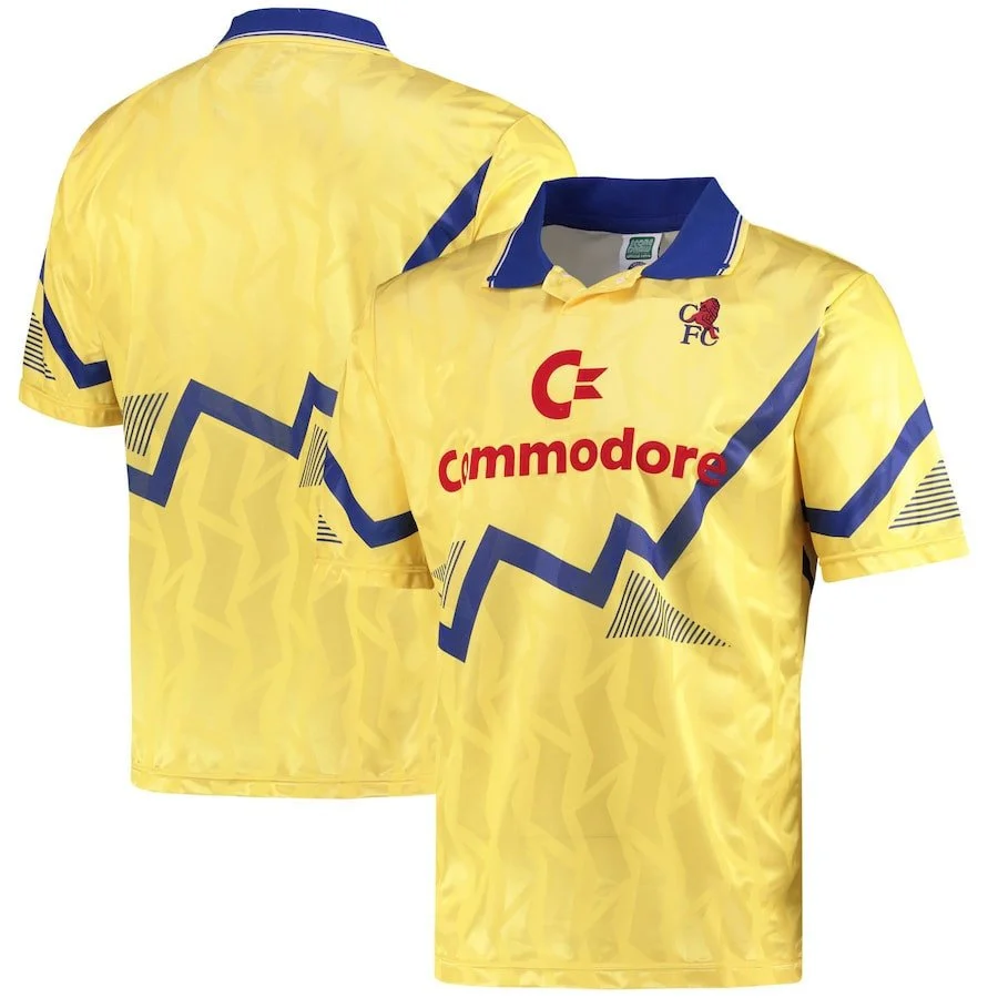 Chelsea 1990 Third Retro Jersey - Men, Yellow - £88.54