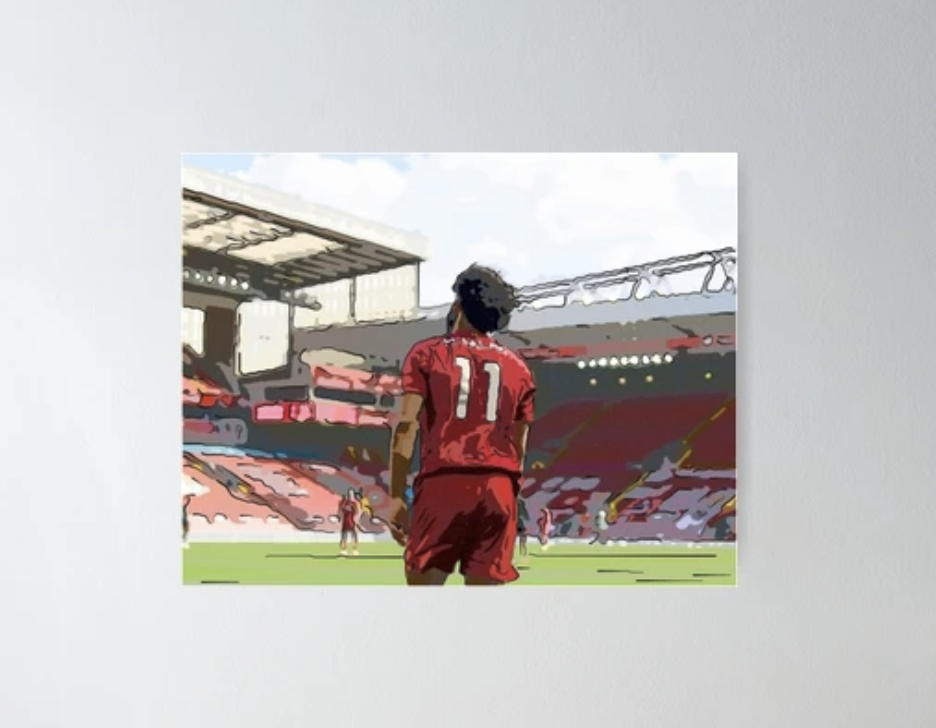 Mohamed Salah -Back Turned Liverpool FC Art Poster 107.8cm x 84.1cm Semi Gloss
 £23.83 