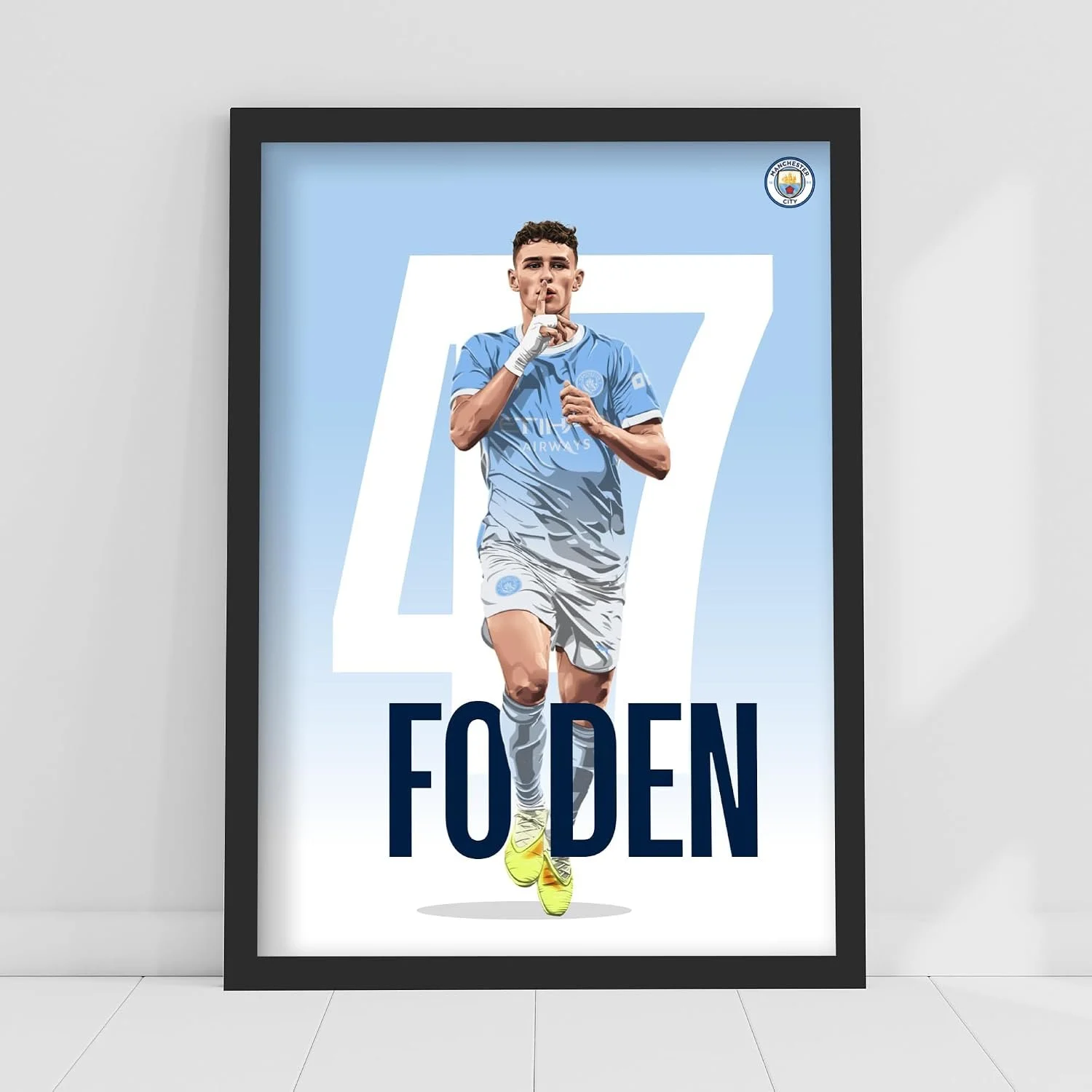 Manchester City Phil Foden 26/27  Poster A4 Framed
 £19.99 
