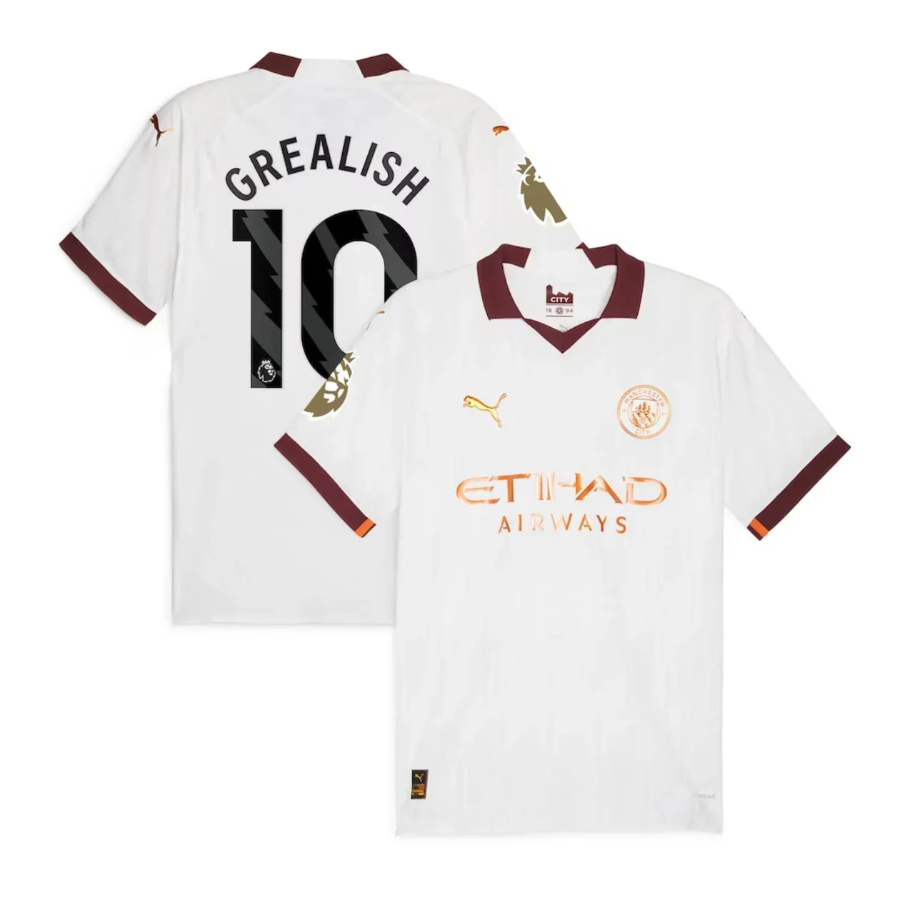 Jack Grealish Manchester City Fc No. 10 Away Jersey 2023/24 - £49.04