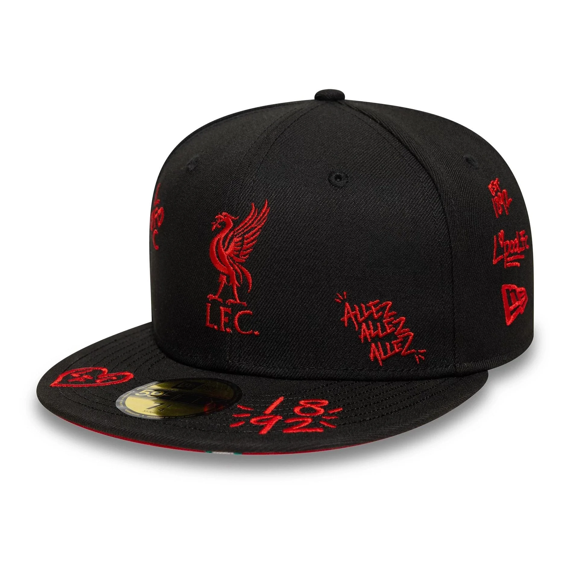Liverpool FC Scribble Black 59FIFTY Fitted Cap - £50.00
