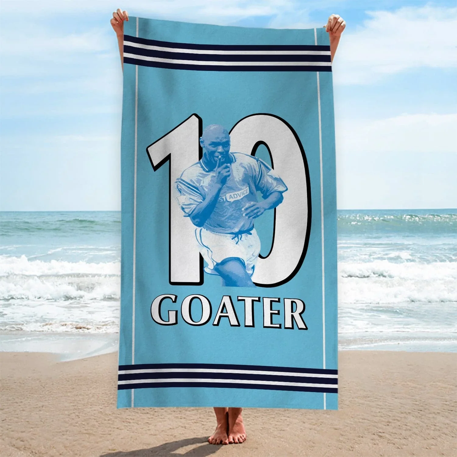 Man City Shaun Goater Beach Towel
 £19.99  