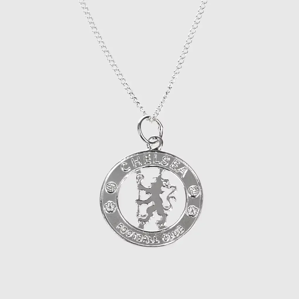 Chelsea Cut Out Crest Pendant and 50cm Chain - Sterling Silver
 £23.80 