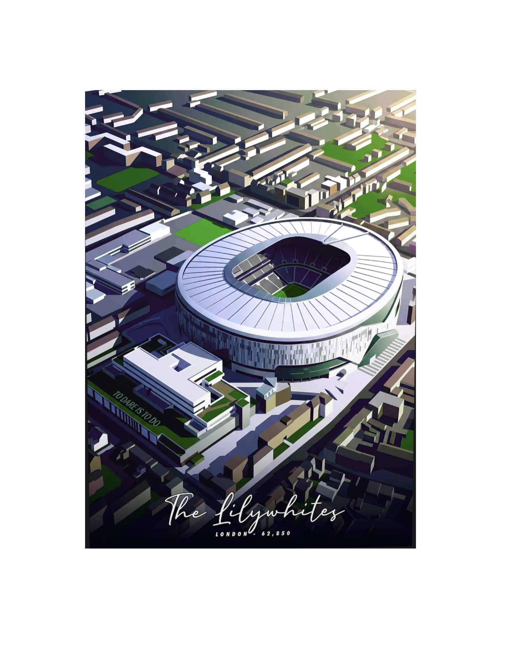 White Hart Eternal Legends Tottenham Hotspur 17.7" x 12.6" Matte Metal Poster
 £39.99 