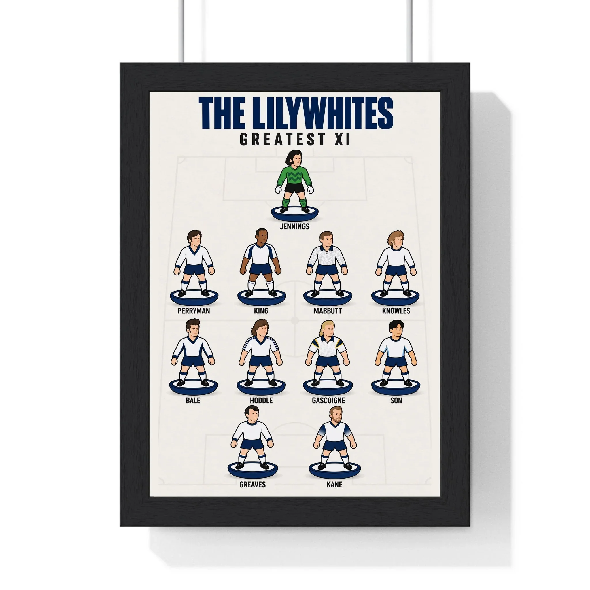 Tottenham Hotspur Greatest XI Print | The Lilywhites Legends Football Wall Art A4 Framed
 £24.99 
