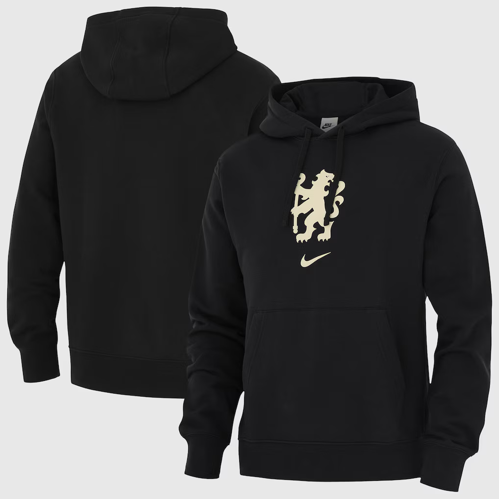 Chelsea Nike Club Hoodie - Black - £64.99